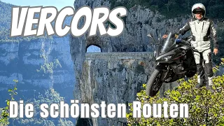 Vercors mit dem Motorrad, die schönsten Routen. Combe Lava, Gorges du Nan, Gorges du Furon ...