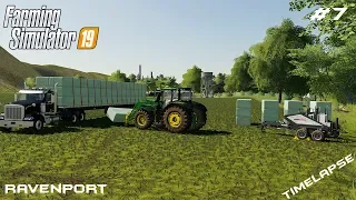 Making and selling silage bales | Animals on Ravenport | Farming Simulator 19 | Episode 7