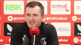 Nathan Jones' first press conference as Charlton Manager
