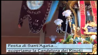 Speciale Sant'Agata: scopriamo la candelora dei Rinoti