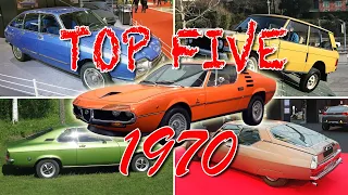 Le migliori 5 auto del 1970