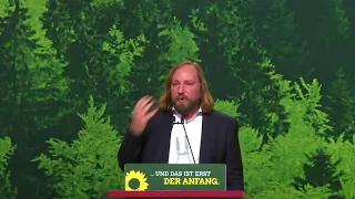 Toni Hofreiter auf dem Bundespateitag 2018