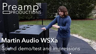 Martin Audio WSXa - Sound Test, First Impressions, Other Spoken Words