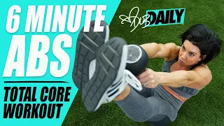 6 MINUTE ABS | Total Core Workout | #DLBDAILY