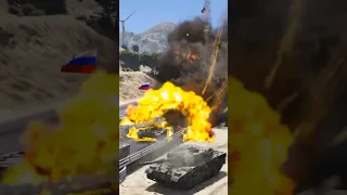 8000 Russian Tanks were loaded with Missiles but Ukrainian Jets Attacked and Destroyed all the Tanks