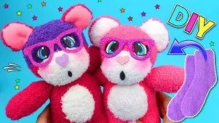 DIY how to make a TEDDY BEAR with SOCKS | Gifts for BFF easy crafts ideas - Isa ❤️