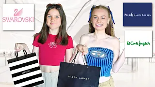 LUXURY SHOPPING TRIP on VACATION! *Swarovski, Ralph Lauren, Sephora* | Family Fizz