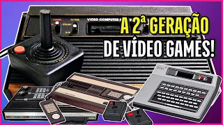 A 2ª Geração de videogames: Atari, Odyssey, Intellivision, Colecovision e Channel F