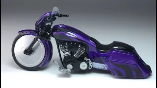 custom Hotwheels Harley Davidson Baggers #hotwheels ホットウィール