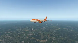 Busy approach into Gatwick in A319 - Xplane with VATSIM ATC