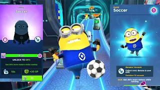 Unlock New Rare Costume Soccer Minion Rush n Collect 1.8K Bananas with the Banana Vacuum at AVL