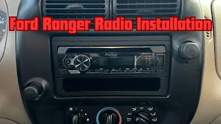 How To Install Single Din Radio 1998 - 2012 Ford Ranger / Mazda B2200