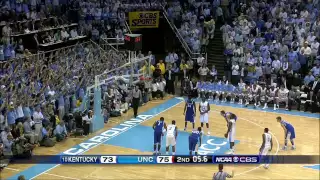 UNC vs UK (December 4, 2010): Final minutes