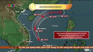 Bão số 9 Rai tiệm cận mức siêu bão, còn cách Bình Định-Phú Yên 270km | VTV24