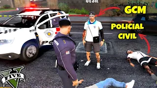 GCM DE FOLGA ATIRA CONTRA POLICIAL CIVIL - GTA RP