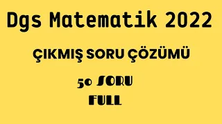 DGS Matematik 2022 Çıkmış Soru Çözümü I MAT ZAMANI