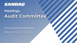 Audit Committee - November 13, 2020