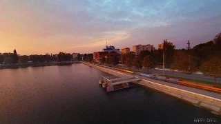 Город Славута. Рассвет в октябре. 2015