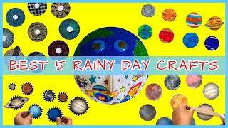 Best 5 Crafts Compilation to Try during Rainy Day | DIY Crafts and Projects with PLANETS for kids