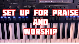 Praise and Worship set up for Yamaha Sx 900