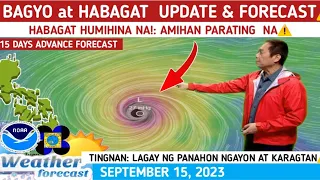 BAGYO at HABAGAT UPDATE & FORECAST: MAY MAG LANDFALL? ⚠️ WEATHER UPDATE TODAY SEPTEMBER 15, 2023