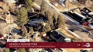 1 person dies in house fire in Castle Rock