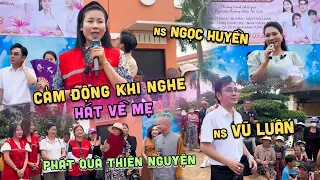 4D và team SP Khương Dừa cảm động khi nghe NS Ngọc Huyền và NS Vũ Luân hát về Mẹ khi phát quà VĐYT