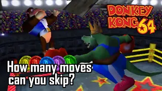 How many moves are required to complete Donkey Kong 64?