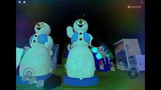 Roblox gemmy spinning snowflake snowman (my most popular video)