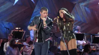 Nick Jonas and Demi Lovato - Close - Boston 4th of July Rehearsal