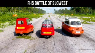 Forza Horizon 5 Battle of Slowest | Peel P50 vs Peel Trident vs BMW Isetta |