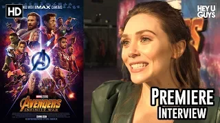 Elizabeth Olsen on the heart of Avengers Infinity War - Premiere Interview