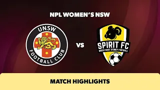 NPL Women's NSW Round 8 Highlights – UNSW FC v NWS Spirit FC