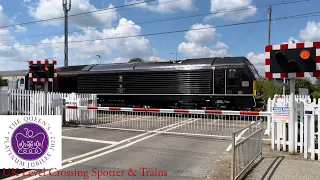 The Platinum Jubilee Tour, Double Class 67 at Watlington Magdalen Road Level Crossing, Norfolk