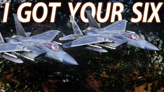 2 F-15 Eagles VS 4 SU-30 Flankers Dogfight | DCS World