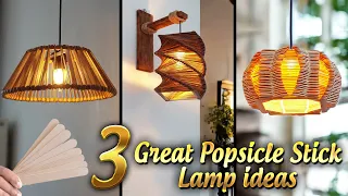 Ice Cream(Popsicle) Sticks and 3 great Lamp idea