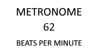 METRONOME 62 BPM