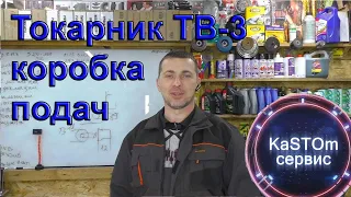 Токарный станок ТВШ 3 коробка подач ремонт, обзор.