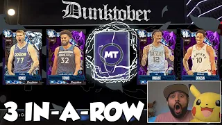WE PULLED 3 IN A ROW! I Spent All my VC on the New Dunktober Packs! NBA 2K24 MyTeam Pack Opening