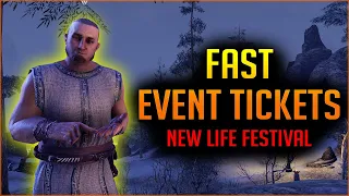 Fastest way to get Event Tickets - New Life Festival in ESO