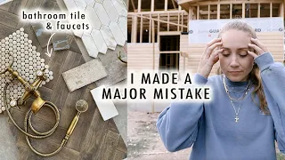 This MISTAKE Is A Major Setback In Our Home Renovation + BATHROOM TILE & FAUCETS | XO, MaCenna