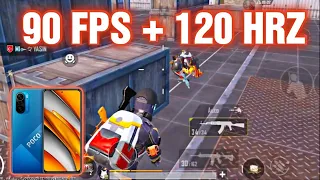 POCO F3 PUBG 90 FPS + 120HRZ🔥😍 | POCO F3 PUBG TEST 🥵🔥PUBG MOBILE