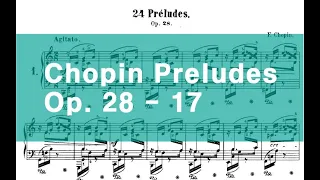 Chopin's 24 Preludes, Op. 28 No.17 ㅣ 쇼팽 프렐류드 17번 ㅣ 조성진