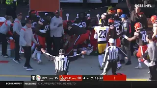 Baker Mayfield takes huge hit, fired up