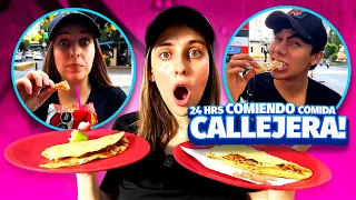 ¡24h comiendo COMIDA CALLEJERA!🇲🇽🇨🇦