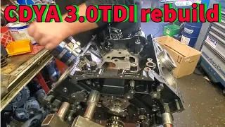 3.0 TDI rebuild the engine CDYA start with the block