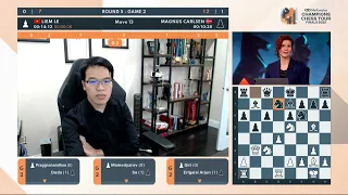 Liem Le vs Magnus Carlsen | Round 5 Game 2 | CCT Finals 2022