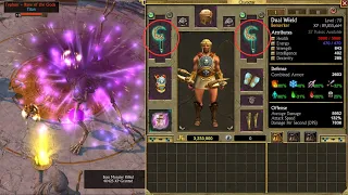 Titan Quest Anniversary Edition - A created LvL 70 Char with TWO "Adamantine Sickle of Kronos"