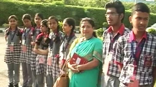 Students wait for PM Modi's Teacher's Day message