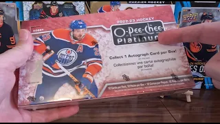 REDEMPTION!? 2022-23 O-Pee-Chee Platinum Hockey Cards Hobby Box Opening  #hockeycards #opeechee